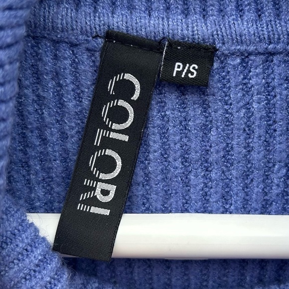 Colori Knit Cowl Neck Long Sleeve Fitted Sweater Womens Size S - Picture 4 of 10